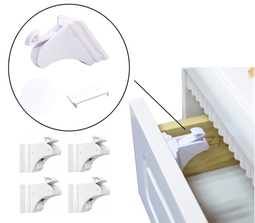 Замки для ящиків Locx білий 4 шт