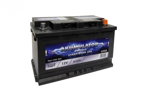 545 329 - АККУМУЛЯТОР HART 65AH + P START-STOP EFB 650A