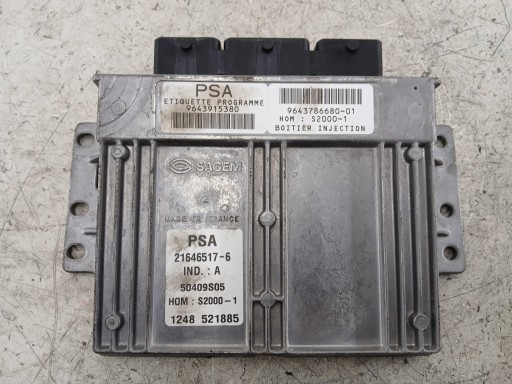 CITROEN C5 and 1.8 control unit of the engine 9643915380