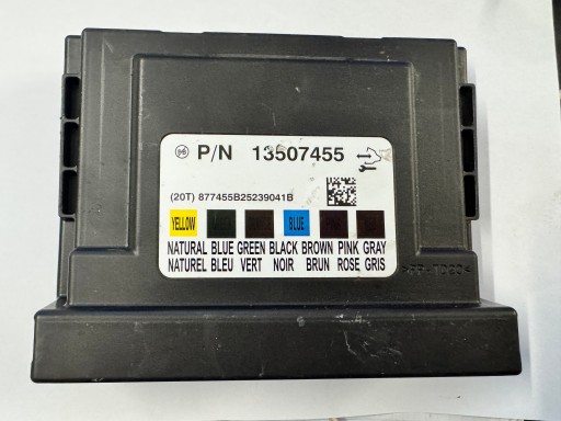 OPEL ASTRA J LIFT comfort control unit BCM 13507455