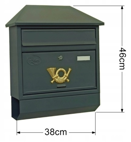 ПОЧТОВЫЙ ЯЩИК -МЕГА- ПОЛЬСКИЙ АНТРАЦИТОВЫЙ ПРОДУКТ БОЛЬШОЙ ПОЧТОВЫЙ ЯЩИК