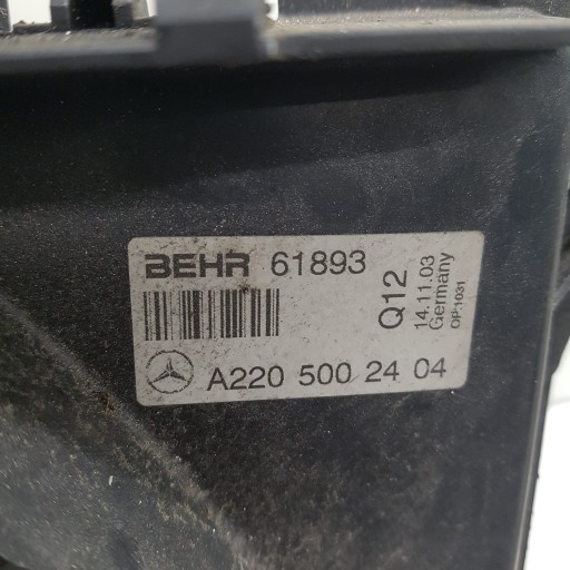 ventilátor chladiče MERCEDES-BENZ S-KLASA W220 A2205002404 61893