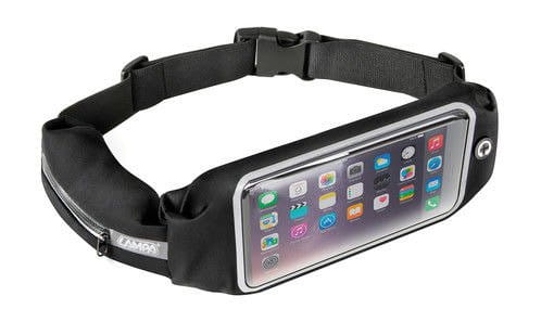 СПОРТИВНАЯ СУМКА ДЛЯ ПОЧЕК PLUS ДЛЯ ТЕЛЕФОНА BLACK