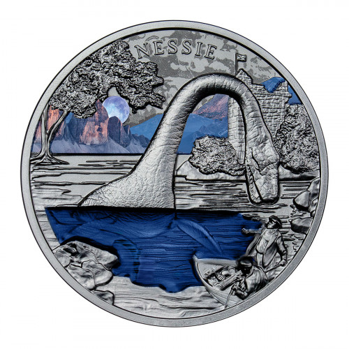 2 $, Nessie - Potwór z Loch Ness, Srebrna moneta 12268294788 - Allegro.pl