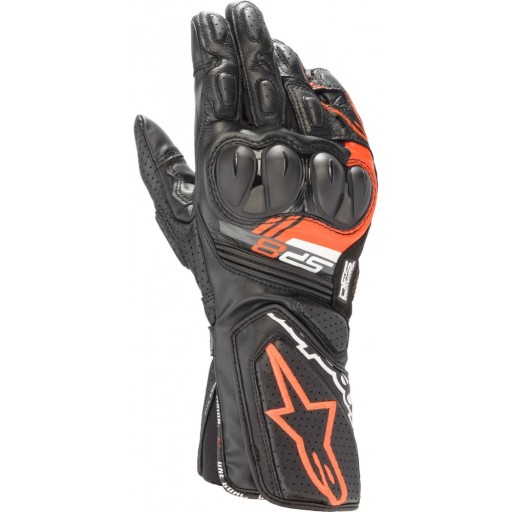 Рукавички SP-8, ALPINESTARS (чорний/червоний флуо, розмір L)