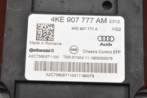 Centralina modulo Della sospensione 4KE907777AM AUDI E-TRON 55 408 KM 18-21