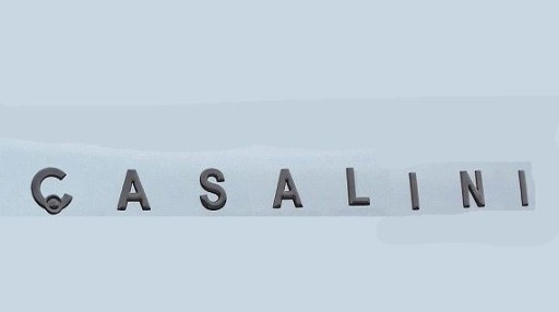P0014063570 - Логотип напис CASALINI M20 капот бампер чорний