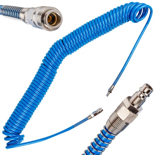 ПОЛИУРИТАНОВЫЙ СПИРАЛЬНЫЙ ШЛАНГ ДЛЯ КОМПРЕССОРА 12х8мм 15м RICHMANN C5048