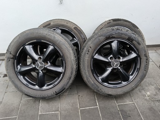 Mercedes disc discs aluminium R16 5x112 tyres R16 215/55
