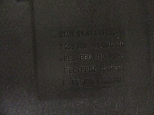 boden blende abdeckung verkleidung autoteppiche kofferraum BMW e90 sedan