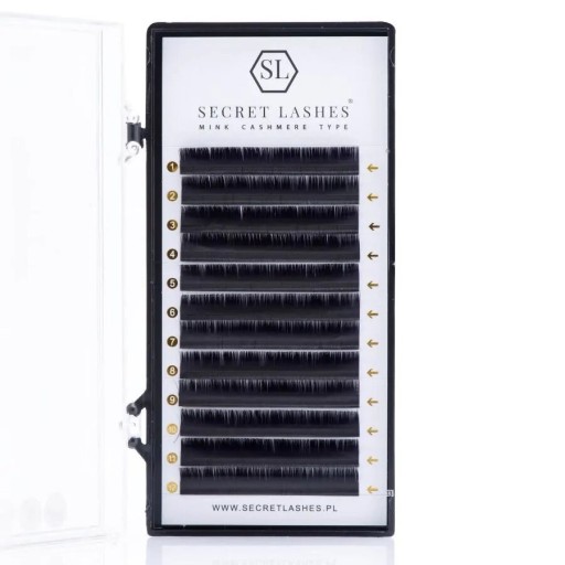 Riasy Secret Lashes Cashmere Mix D, 0.07, 8-15 mm