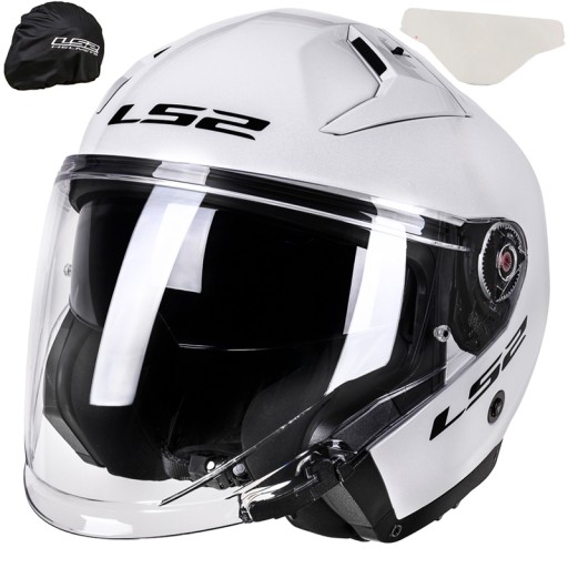 LS2 ОТКРЫТЫЙ МОТОЦИКАЛЬНЫЙ ШЛЕМ BLENDA OF603 INFINITY II SOLID WHITE XS