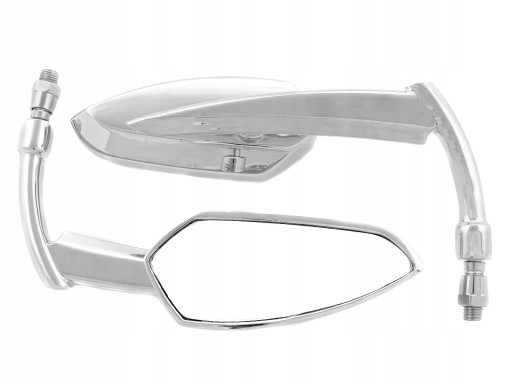 LU-324 - ХРОМОВАНІ ДЗЕРКАЛА ЗАДНЬОГО ВИДУ YAMAHA XVS 125 250 DRAG STAR