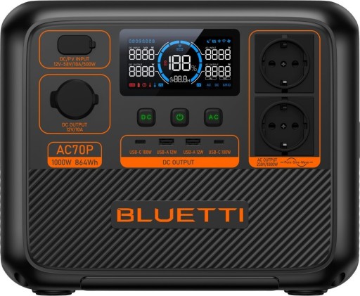 Bluetti ac70p 864 wh