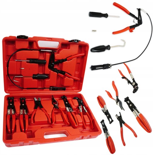 ЩИПЦЫ ДЛЯ ЗАЖИМОВ ДЛЯ КРЫШЕК ЛЕНТЫ С ДЛИННЫМ КАБЕЛЕМ 9 ШТ.