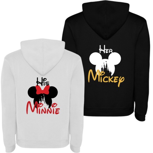 BLUZY DLA PAR MICKEY MINNIE DISNEY QUEEN KING • Cena, Opinie