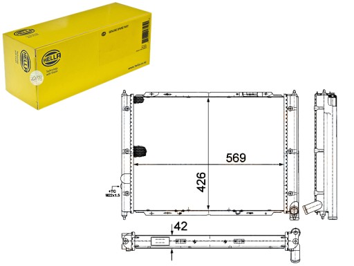 HEL8MK 376 - HELLA ENGINE RADIATOR - СИСТЕМА ОХОЛОДЖЕННЯ ДВИГУНА