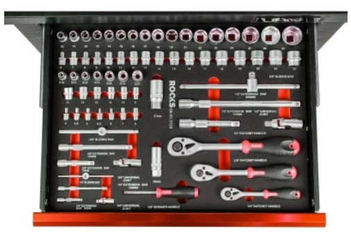 НАБОР ИНСТРУМЕНТОВ 1/2, 3/8, 1/4, 72 ЧАСТИ
