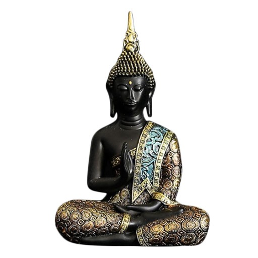 Medytująca tajska figurka Buddy, rzeźba posągu Buddy Zen