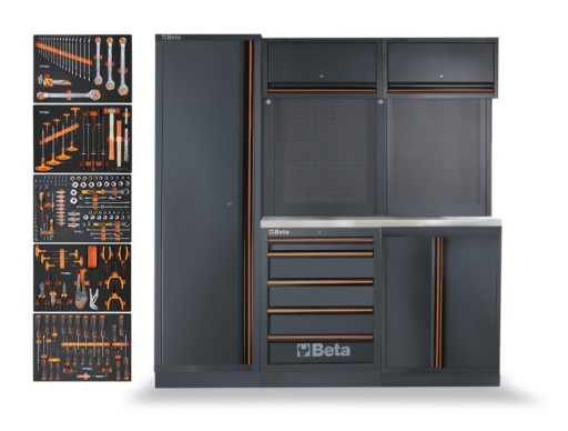 МЕБЕЛЬ ДЛЯ МАСТЕРСКОЙ С ИНСТРУМЕНТАМИ BETA C45PRO BX +