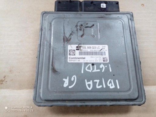 6653031 - Контроллер двигателя компьютера ibiza 6j 03l906023lc