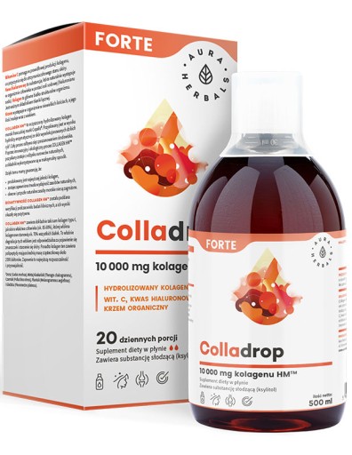 AURA COLLADROP FORTE morský kolagén 10000mg-500ml