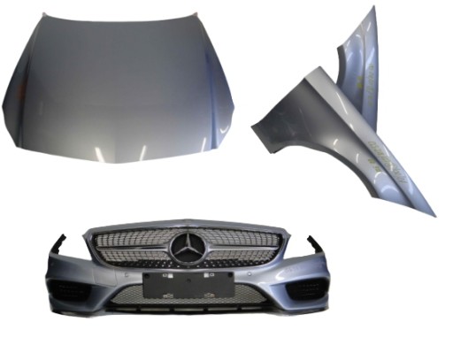 A2188850300 A2188800057 - MERCEDES CLS 218 AMG ПІДНЯТИ КАПОТ ПЕРЕДНИЙ БАМПЕР КРИЛА 988