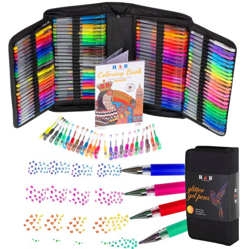 РУЧКИ ГЕЛЕВІ КОЛЬОРОВІ В ФУТЛЯРІ 120 шт