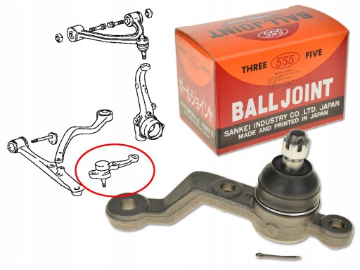 SB-T286R - LEXUS SC430 01-10 РЫЧАГ УПРАВЛЕНИЯ ПЕРЕДНИЙ НИЖНИЙ P