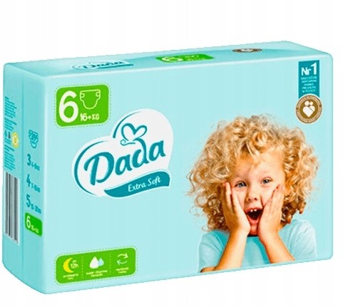 Підгузки Dada Extra Soft 6 розмір 16-30 кг 39 шт.