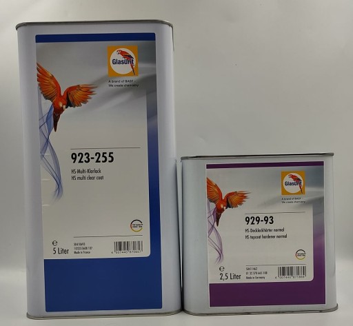 Прозрачный лак glasurit 923-255 5 л +2,5 л быстрый лак