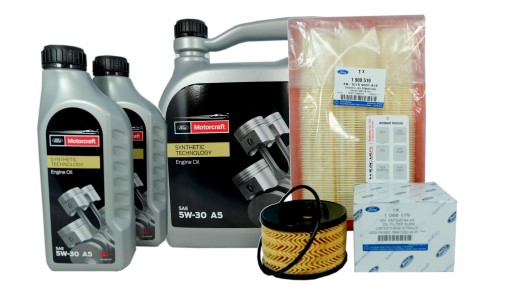 2 фильтра + 5W30 Ford Transit 2000 2.0 2.4 DI 00-06