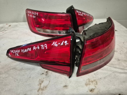 8W5945070A, 8W5945069A, - Комплект задніх ліхтарів audi a4 b9 седан 2016-2019 l+pr оригінал europa