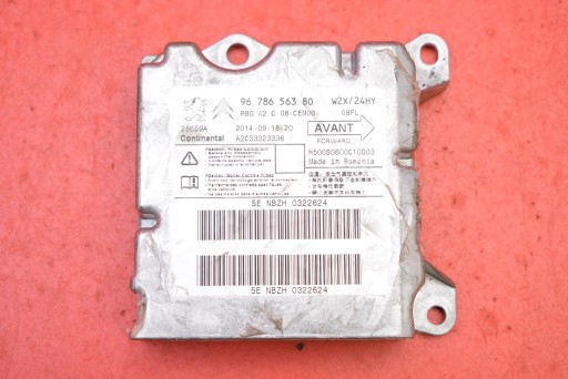 modulo SENSOR airbag airbag 9678656380 PEUGEOT 508 1 e KOMBI LIFT 14-20