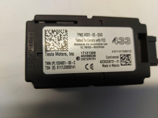 Tesla Model S LIFT modulo ruote pneumatici, gomme tpms lettore 1034601-00-c