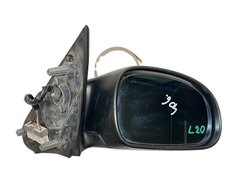 PEUGEOT 406 mirror exterior right SREBRNY 7 PIN EU L20