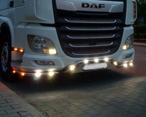 Накладки на бампер DAF XF евро 6 (3 элемента)