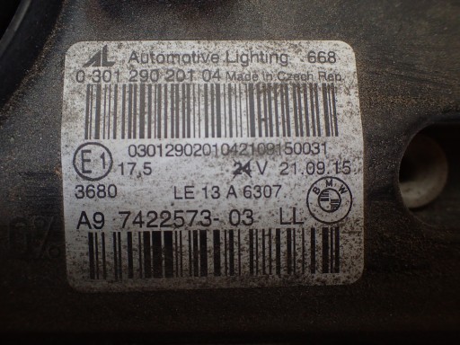 light front left BMW II 2 F45 F46 7422573-03