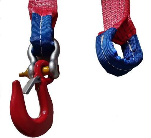 БУКСИРОВОЧНЫЙ ТРОС БУКСИРОВОЧНЫЙ РЕМЕНЬ 6 М 4,0 Т КРЮК СЕРТИФИКАТ