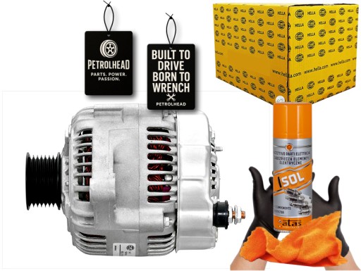 HEL8EL 015 - 12v генератор jaguar hella #petrolhead pro+ kit4