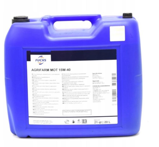 FUCHS AGRIFARM MOT OIL 15W40 20л.