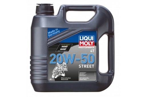 МАСЛО 20W-50 МОТОМОБИЛЬНОЕ 4T STREET 4L