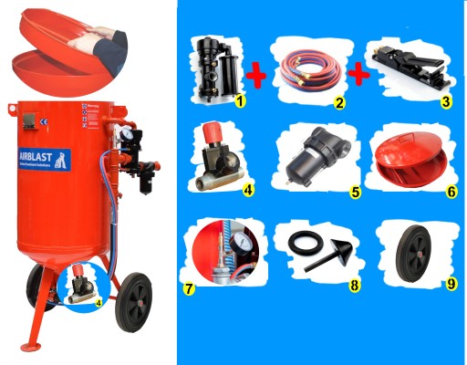 Піскоструминний апарат AIRBLAST ABSC-1/200, клапан MICRO