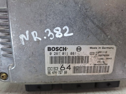 Centralina Motore 0281011081 9647472780 9646850580 Citroen Peugeot 2.0 HDI