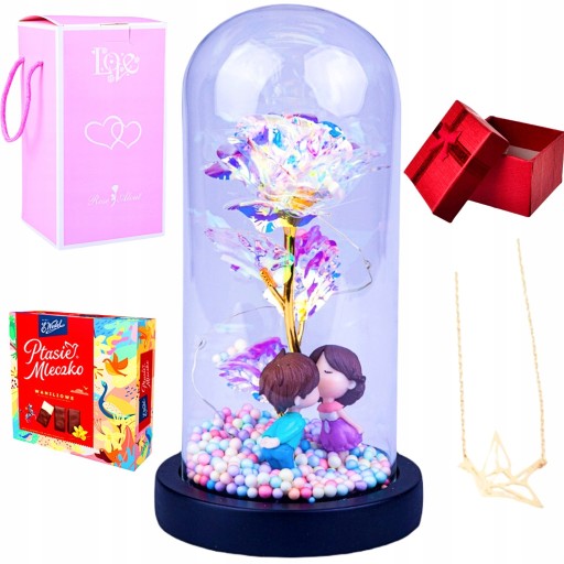 МЕГА НАБІР ETERNAL ROSE 4в1 ПОДАРУНОК БРАСЛЕТ