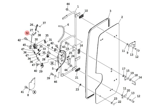 Стрижень замку T0338600060 TAKEUCHI TB216