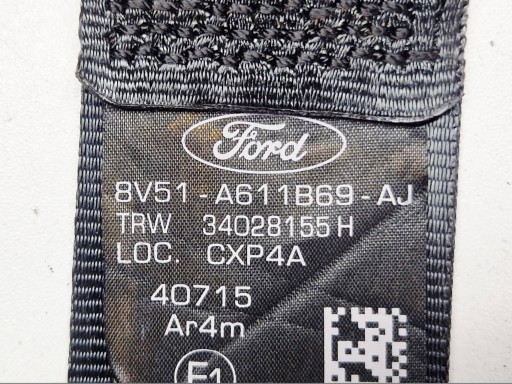 Gurten Sicherheits links heck FORD FIESTA MK7 LIFT 8V51A611B69AJ