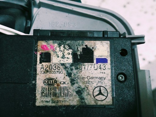 MERCEDES W203 A2038202301 FEUX PHARE CIEL DE TOIT BERLINE