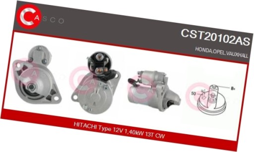 CASCST20102AS/RS7 - Стартер 12в 1,4квт - casco cst20102as