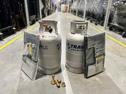 GB210 - ALUGAS TRAVEL MATE CYLINDER 11KG 25L + адаптери + килимки